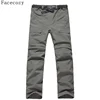 Facecozy New Men Summer Quick Drying Hiking Trekking Pants Male Removable Camping Pants Outdoor Ultra-thin Fishing Trousers ► Photo 2/5