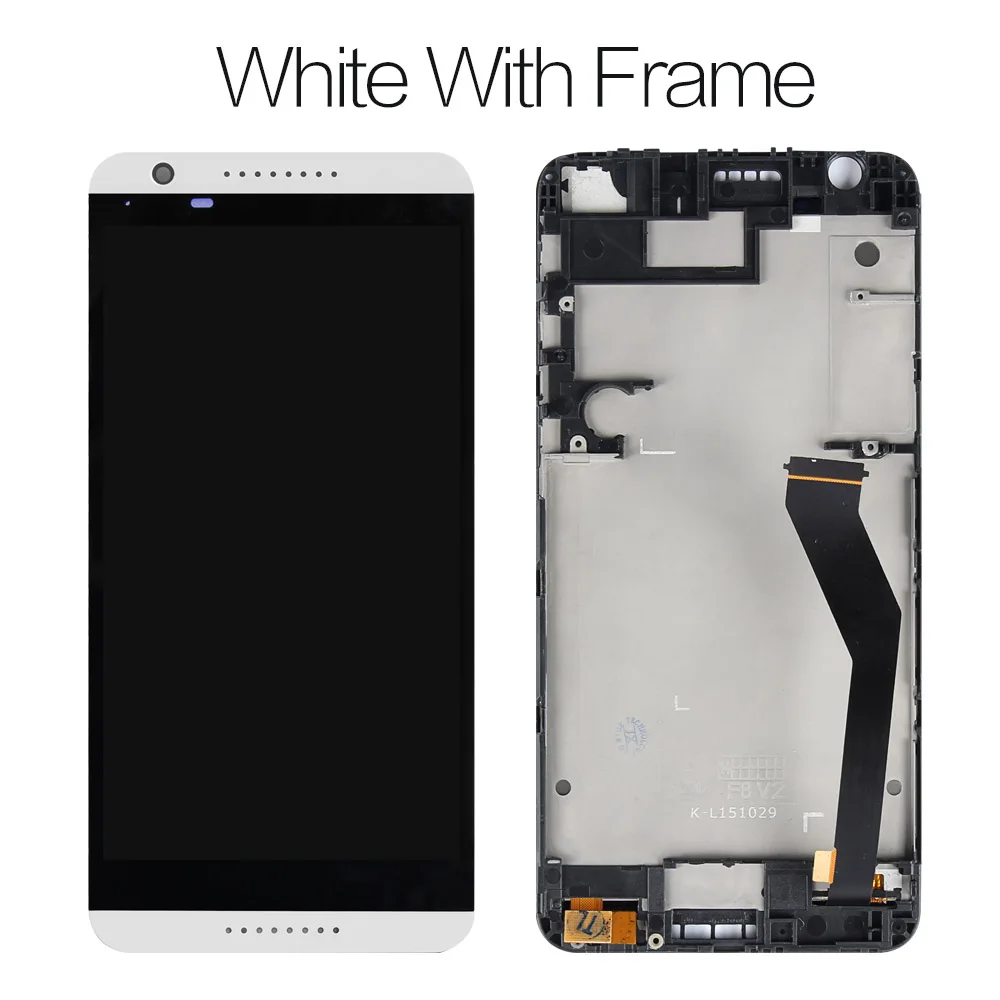 Srjtek для htc Desire 820 D820, сенсорный ЖК-экран, дигитайзер, сенсорная стеклянная сборка, рамка 5,5 ''для htc Desire 820, сенсорный дисплей - Цвет: LCD With Frame White