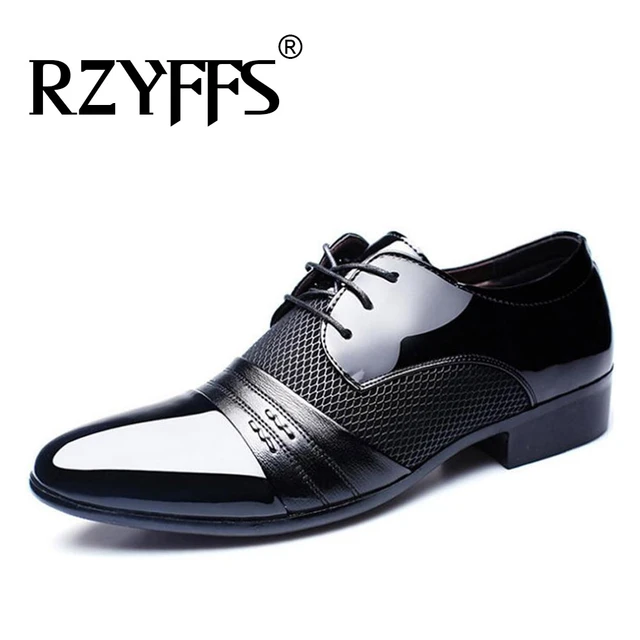 de de charol para hombre, calzado de con cordones, punta estrecha, planos, 37-47 talla grande, AB-01, los baratos _ - AliExpress Mobile