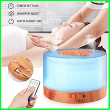 Difusor de aromaterapia umidificador umidificador ar amortecedor aroma 500ml difusor máquina óleo essencial névoa ultra sônica led luz fabricante silencioso