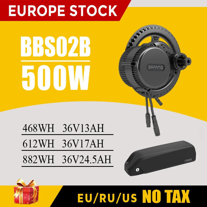 Bafang мотор BBS02B 500 Вт 36В BBS02 электродвигатель для электровелосипеда bafang комплект