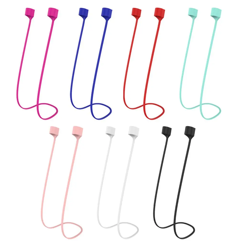 Magnetic Earphone Strap For Airpods Tws Anti Lost Strap Magnetic String Rope Earphones Silicone Cable Cord