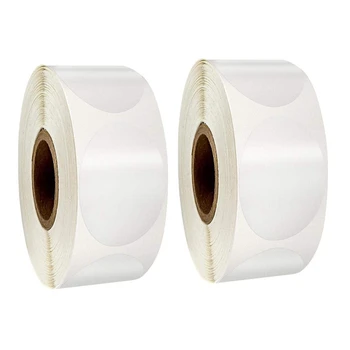 

1000 Pcs Transparent Package Sealing Stickers,Round Envelope Tab Sealers Transparent Stickers Round Strong Stickiness