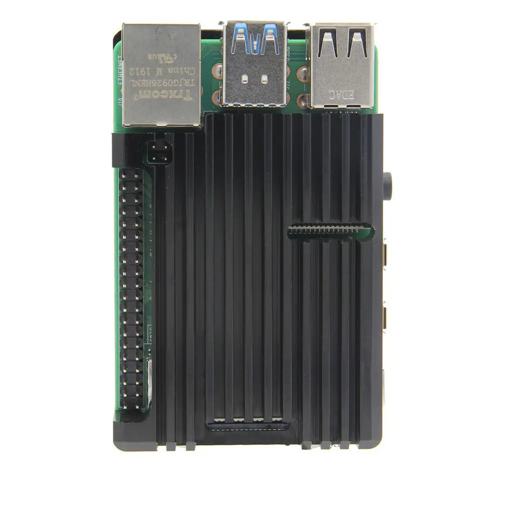 Для Raspberry Pi 4 металлический корпус 4 поколения для Raspberry Pi 4 поколения B+ коробка из алюминиевого сплава 4B аксессуары для теплоотвода