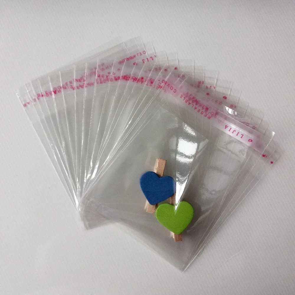 

5000PCS 7*10cm Clear Resealable Cellophane/BOPP/Poly Bags Transparent Opp Bag Packing Plastic Bags Self Adhesive Seal for gift