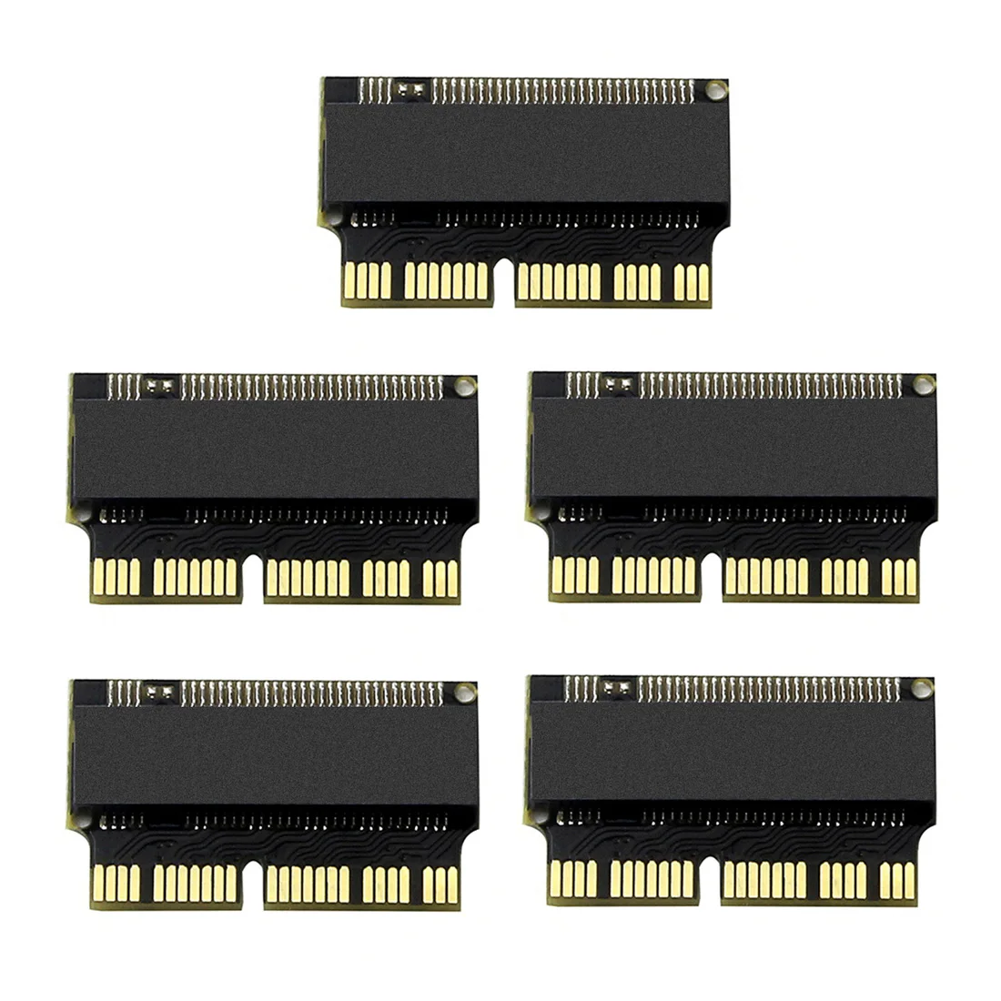 M.2 адаптер NVMe PCIe M2 NGFF на SSD для ноутбука Apple для Macbook Air Pro 2013 A1465 A1466 A1502 A1398 PCI-E x4 - Цвет: 5PCS