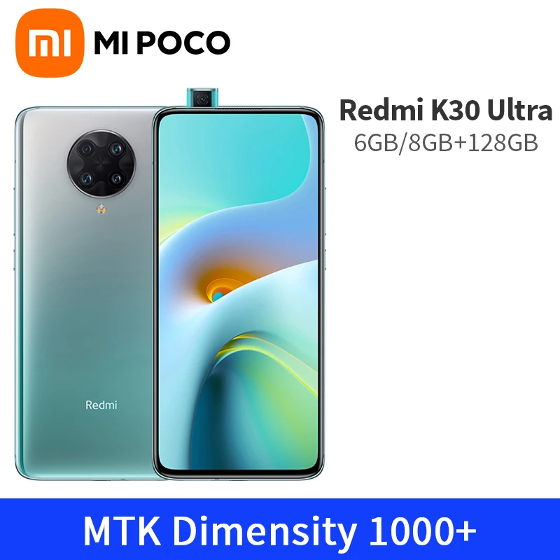 Смартфон Redmi K30 Ultra 6 ГБ/8 ГБ/128 ГБ мобильный телефон Восьмиядерный процессор MTK Dimensity