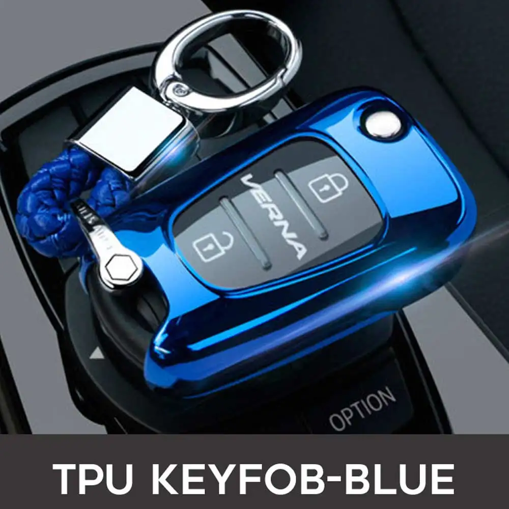 Option 4 Хороший сенсорный складной чехол для ключа автомобиля для Kia RIO K2 K5 ceed для hyundai i20 i30 i35 iX20 iX35 Solaris Verna elantra автозапчасти - Название цвета: Option 4