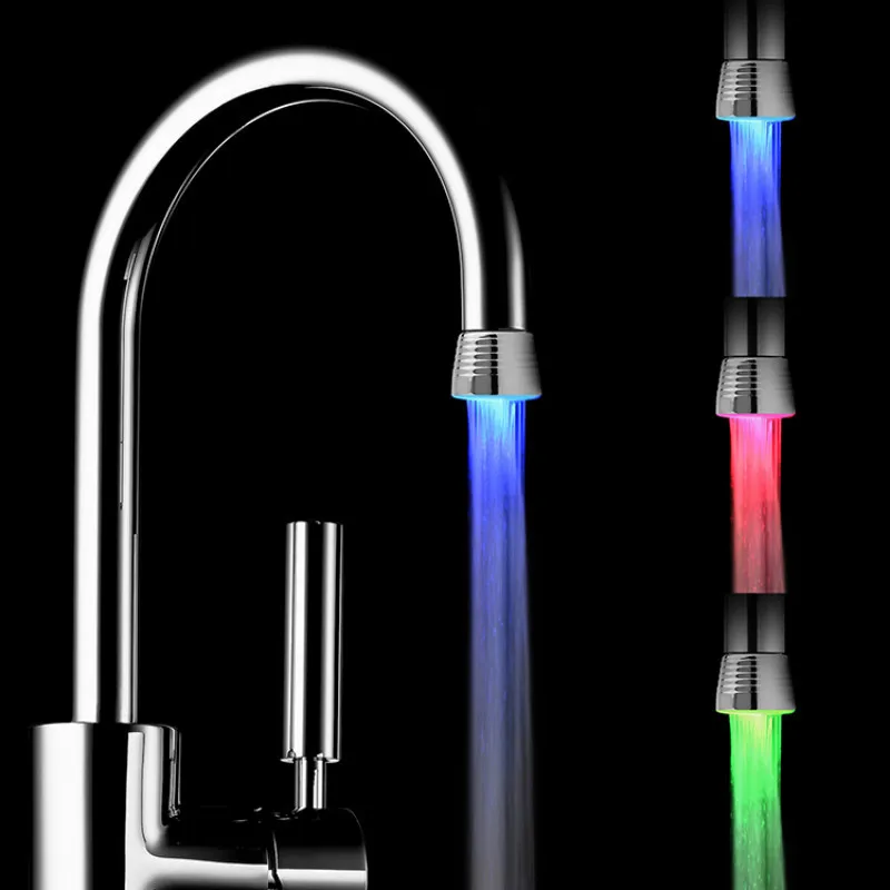 

Ledfaucet Shining Colorful Color Changing Large Size Flared Tap Factory Direct Selling RC-F1102