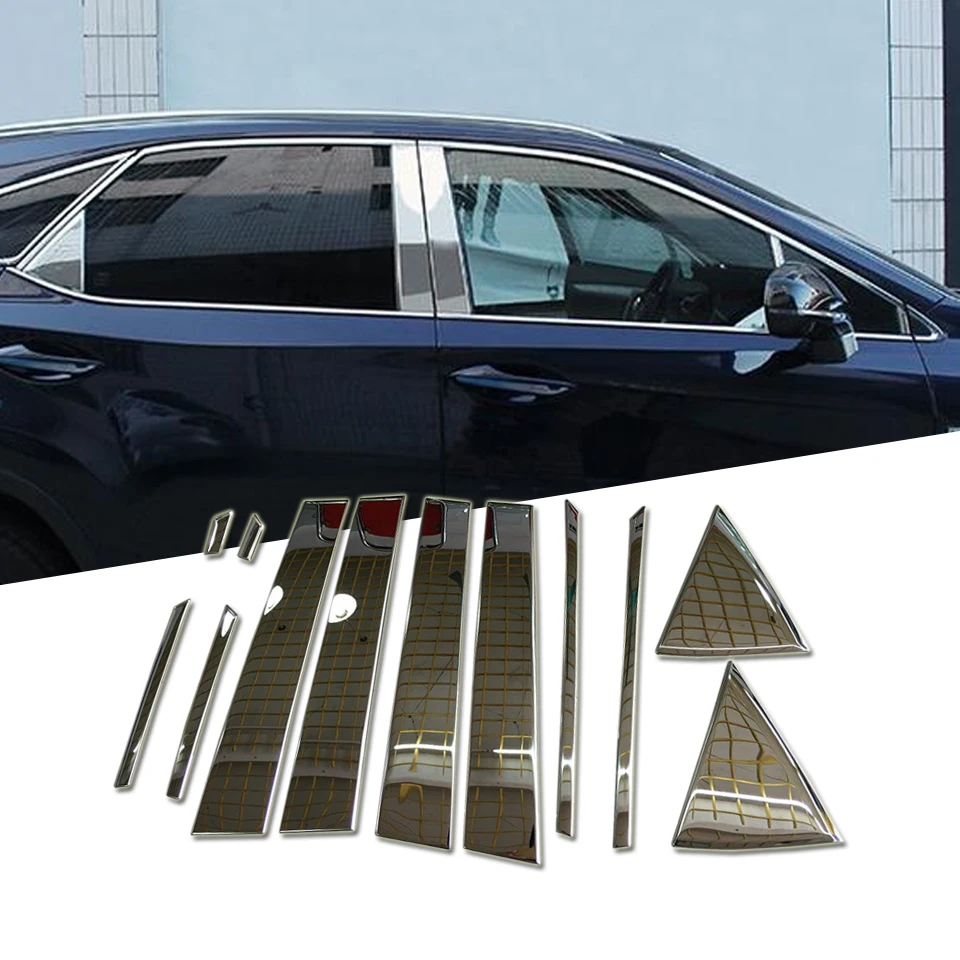 12 шт. накладки на порог для Lexus RX200t RX450h 2016|Хромирование| |