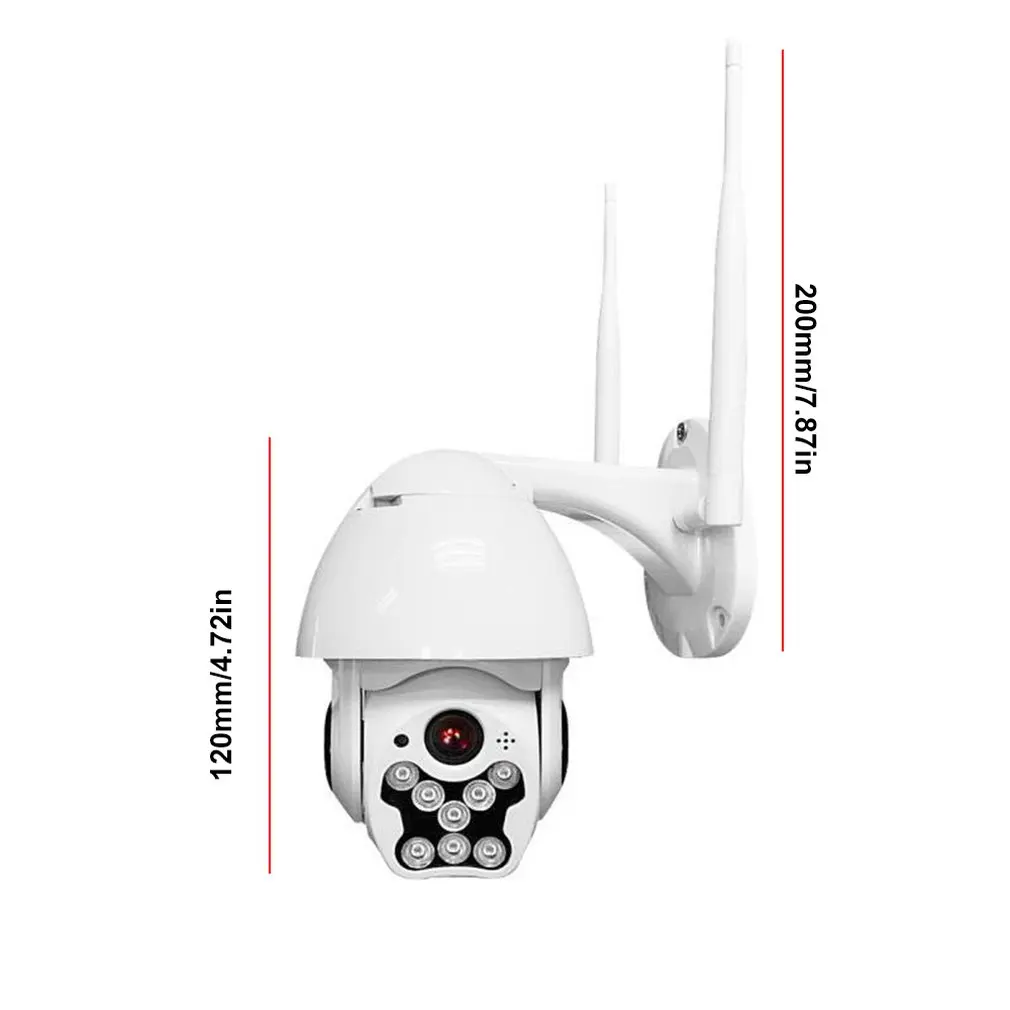 8 светодиодный наружный водонепроницаемый беспроводной Wi-Fi безопасности Камера 360 градусов шарик вращения Машина сетевая камера видеонаблюдения 720/1080P