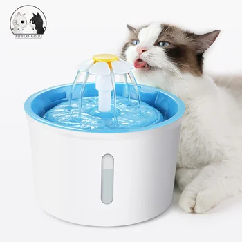 

2.4L Automatic Pet Cat Water Dispenser Fountain with LED Electric USB Dog Cat Pet Mute Drinker Feeder Bowl Pet Drinking Fountain