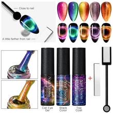Nail Vision 9D Хамелеон для использования с магнитом набор гель-лаков для ногтей 5 мл длительный Сияющий лазер кошачий глаз дизайн ногтей гель лак DIY маникюр