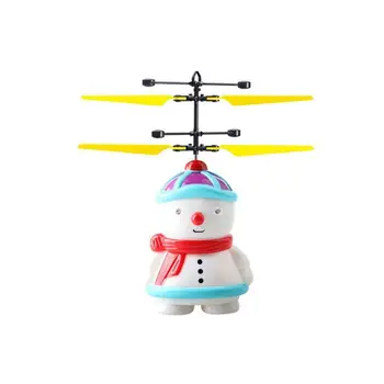 

Kids Drones Christmas Snowman Flying Toys Hand Operated Electric Infrared Sensor