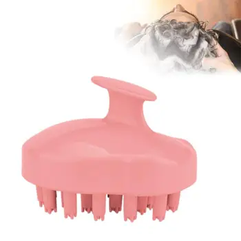 

Massage Brush Silicone Head Shampoo Scalp Massage Brush Comb Hair Washing Comb Shower Bath Brush Pink Green Soft Shampoo brush