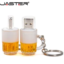 JASTER Горячая Мода креативный мультфильм USB флеш-накопитель 2,0 4 ГБ/8 ГБ/16 ГБ/32 ГБ/64 Гб пивная кружка usb карта памяти