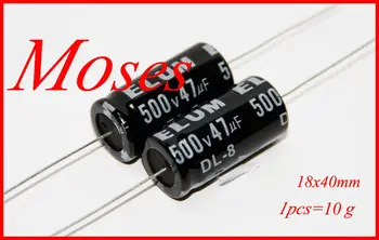 

500v 47uf 100% Original brand new Axial Electrolytic Capacitor Capacitance 18x40mm (50pcs)
