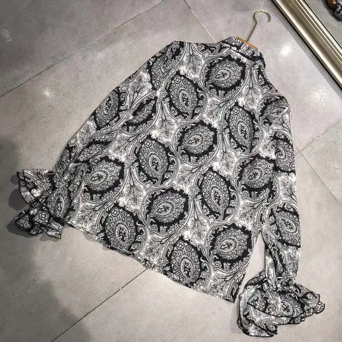 AH12190, модные женские блузки и рубашки,, Подиумные, Роскошные, известный бренд, Европейский дизайн, вечерние, стильная женская одежда