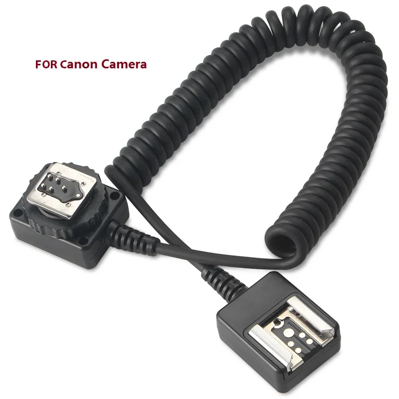 for canon SAMTIAN 1M ttl Выкл-камера вспышка Расширение синхронизации Шнур для Canon Nikon горячий башмак аксессуары для фонарика - Цвет: for canon