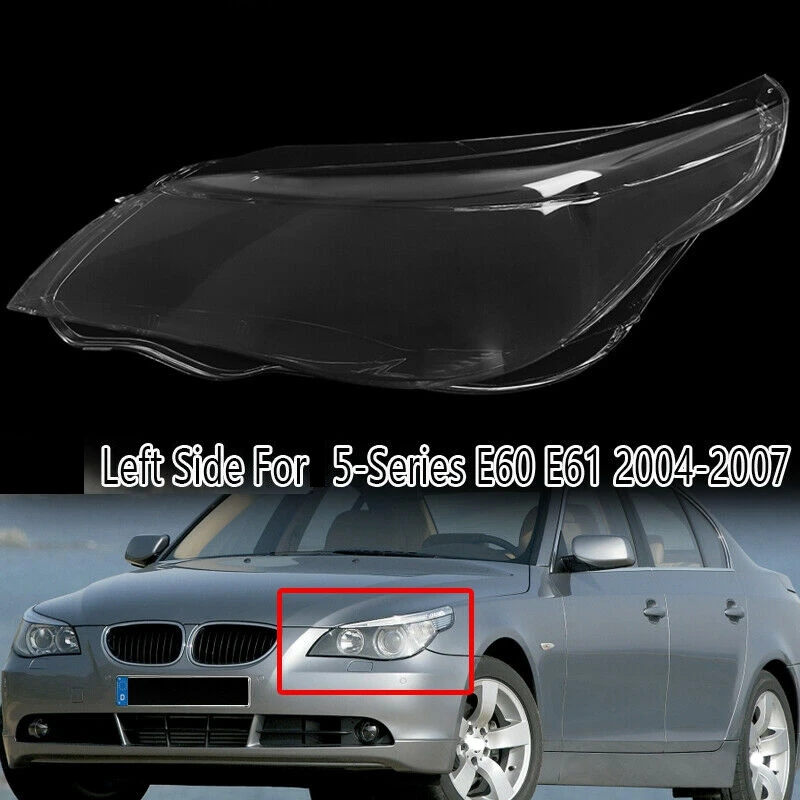 Car Headlight Lens Cover Front for BMW 5 Series E60/E61 03 -10
