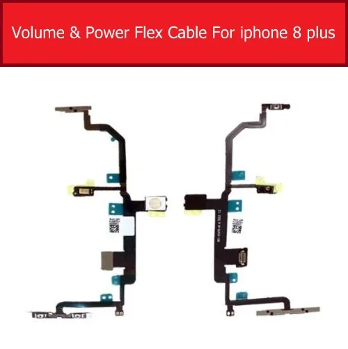 Подлинный беззвучный& мощность& Объем гибкий кабель для iPhone 6 6s 7 8 plus вкл/выкл и объем ленточный переключатель детали гибкого кабеля - Цвет: i8p