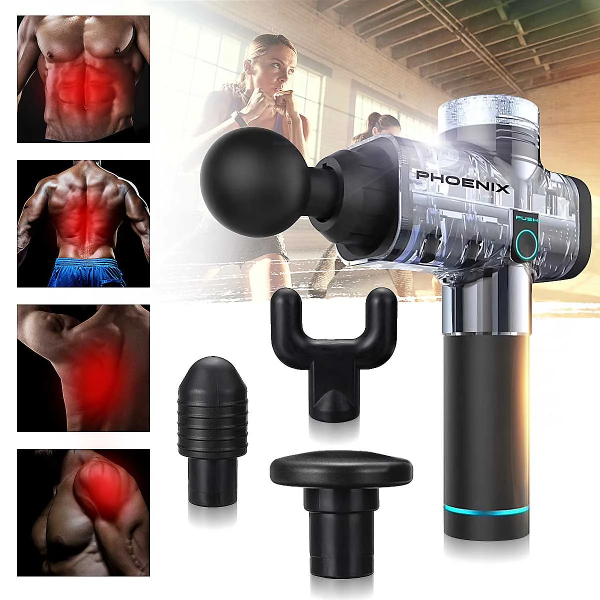 

Hot Sale Deep Tissue Massager Therapy Guns Muscle Massager Exercising Body Relaxation Slimming Shaping Pain Relief Massage Guns