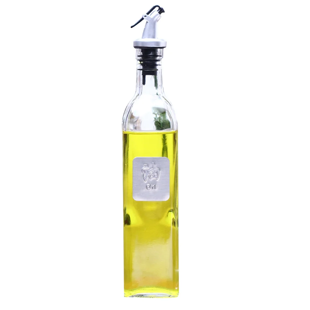 

Glass 500ml Storage Bottles Oil Dispenser Convenient High-Capacity Oil Sprayer Vinegar Oil Bottle Leakproof