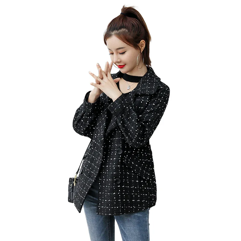 

Woolen Jacket Women's Short 2019 Autumn Clothing New Style Versatile Short-height Nizi Trench Coat Woolen Overcoat Early Autumn