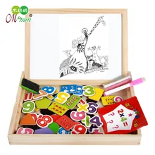 С в форме цифр доска для рисования детские развивающие Раннее детство игрушка многоцелевой дерево мальчик девочка живопись когнитивные