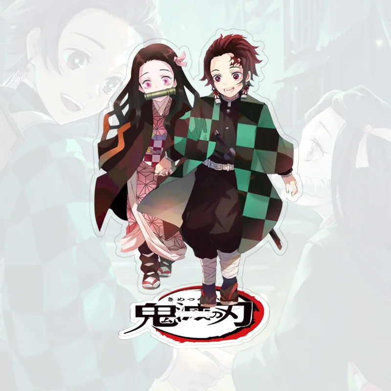 Demon Slayer Kimetsu no Yaiba аниме атака на Титанов стоящая пластина стенд модель домашний стол фигурка на акриловой подставке модель держатель пластины