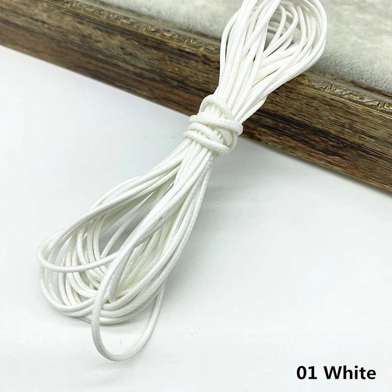 Waxed Thread 5 yards 1.5mm Necklace Bracelet Pendant Earrings Jewelry Making DIY