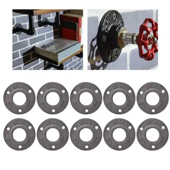 

Flange Base 10PCS DN25 G1 3-Holes Flange Base Cast Iron Threaded Fixing Base Hardware Tool Iron Cast Flange