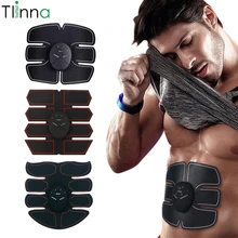 Электрический стимулятор мышц abs ems тренажер умный фитнес для мышц пресса тренировка массажер для похудения потеря веса унисекс Хип-наклейки