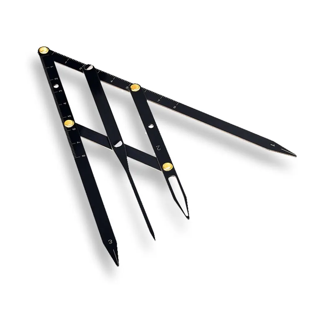 Three Point Positioning Balancer Tattoo Eyebrow Ruler Stainless Steel Golden Ratio Permanent Makeup Symmetrical Tools