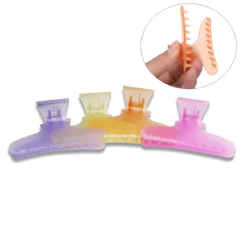 

12pcs Colorful Hairdressing Clip Black Hair Styling Section Clamp Professional Salon Hairdressing Hair Clip Random color