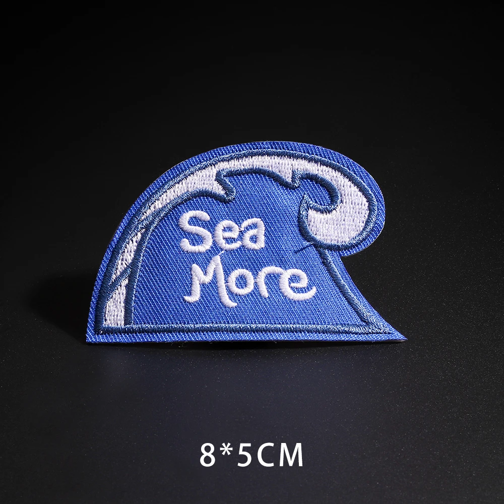 Lovely Mine Key Skull Skeleton Embroidered Patches Iron On Space Appliques 3D Diy Pearl Mussel Trash Ship's Anchor Badges Decor - Цвет: N3-BT4727