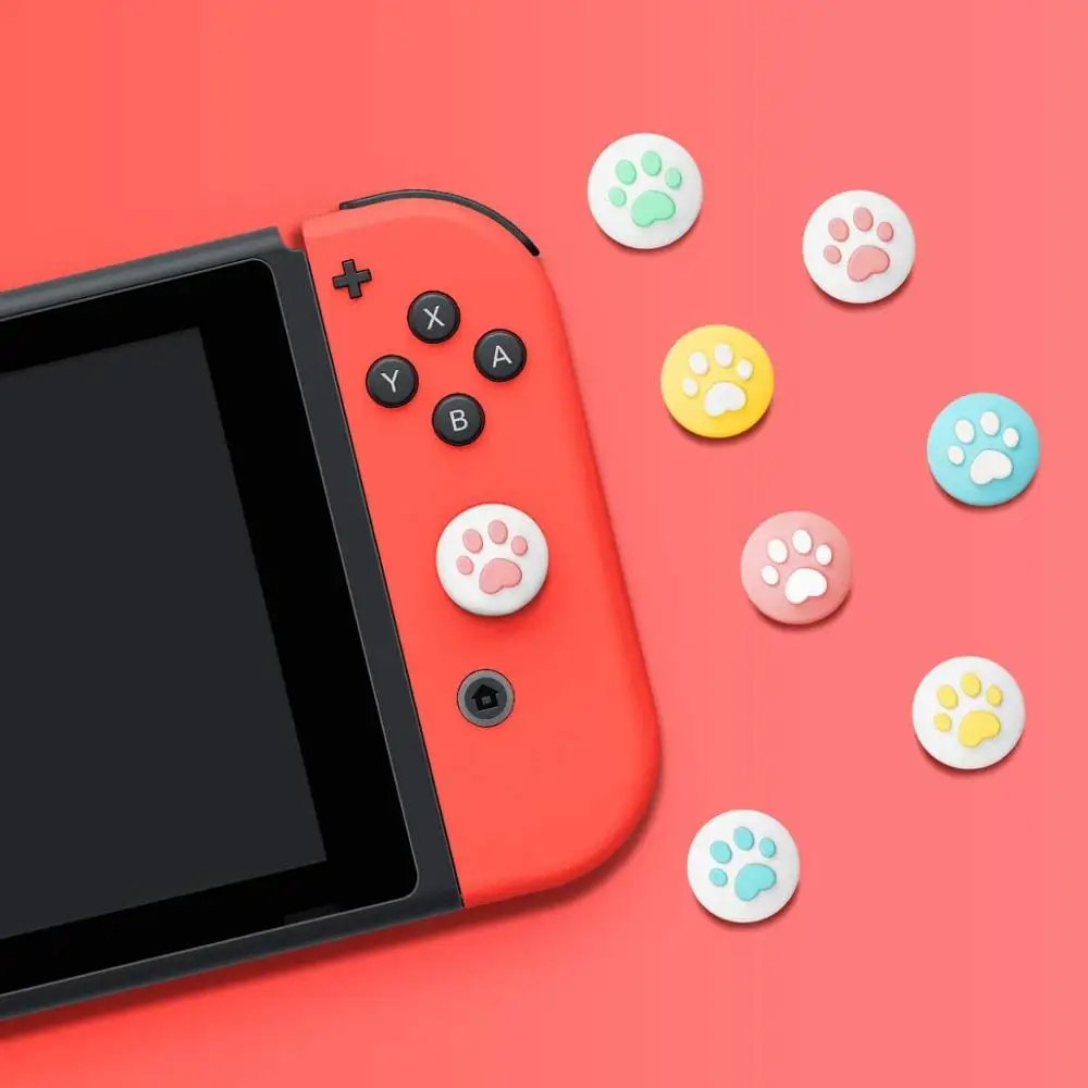 8 шт. силиконовые колпачки для больших пальцев Nintendo switch Joy Con|Чехлы| |