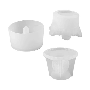 

DIY Silicone Jewelry Box Mold 3D Crown Jewelry Storage Box Decoration Epoxy Resin Mold, for DIY Art Casting Resin