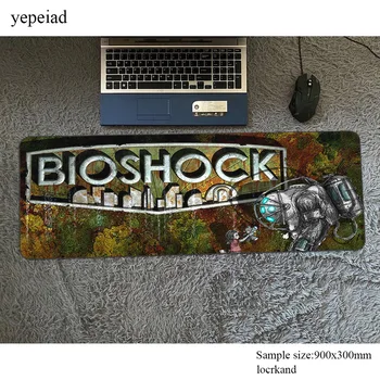 

bioshock padmouse thick gaming mousepad game 900x300x4mm large mouse pad gamer computer desk esports mat notbook mousemat pc