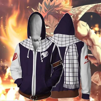 

Anime 3d Fairy Tail Gray Fullbuster hoodie men/women streetwear sudaderas hombre hoody mens hoodies streetwear Coat Jacket
