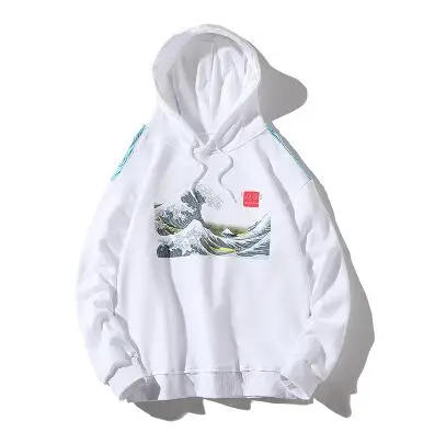 White Zongke Harajuku стиль толстовка мужская Японская уличная Мужская s толстовки хип хоп Толстовка толстовки мужские толстовки кофты 5XL Новинка - Цвет: White