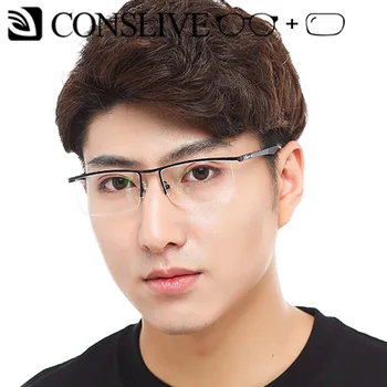 

Oversized Prescription Glasses Men, Browline Man Eyeglasses Myopia Astigmatism Big Optical Glasses Clear Lenses HJ1806