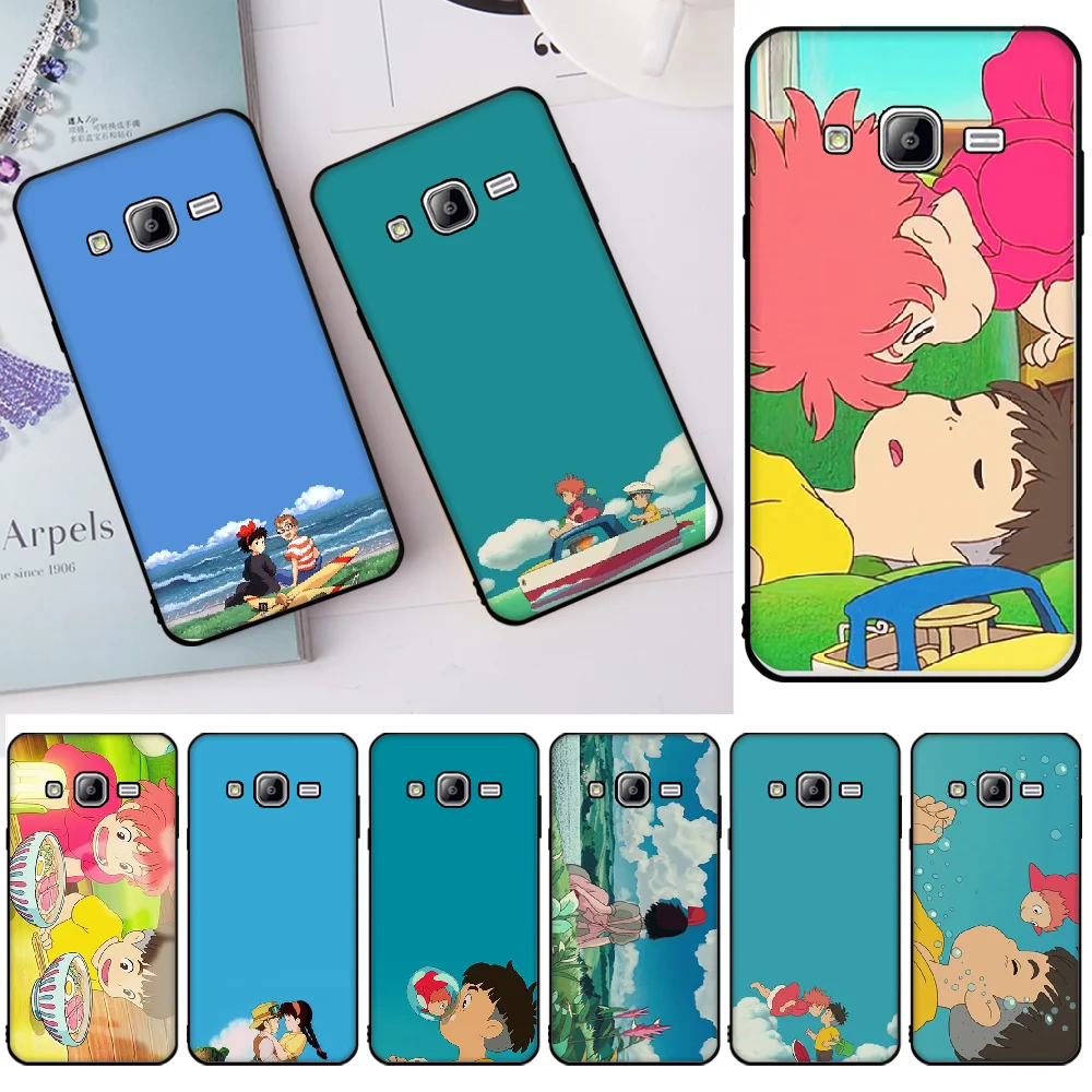 

Ghibli wallpaper Cover Black Soft Shell Phone Case For Samsung J2 Prime J2 Pro J4 J4Plus J415 j6 J6 Prime J7 Plus J7 2018