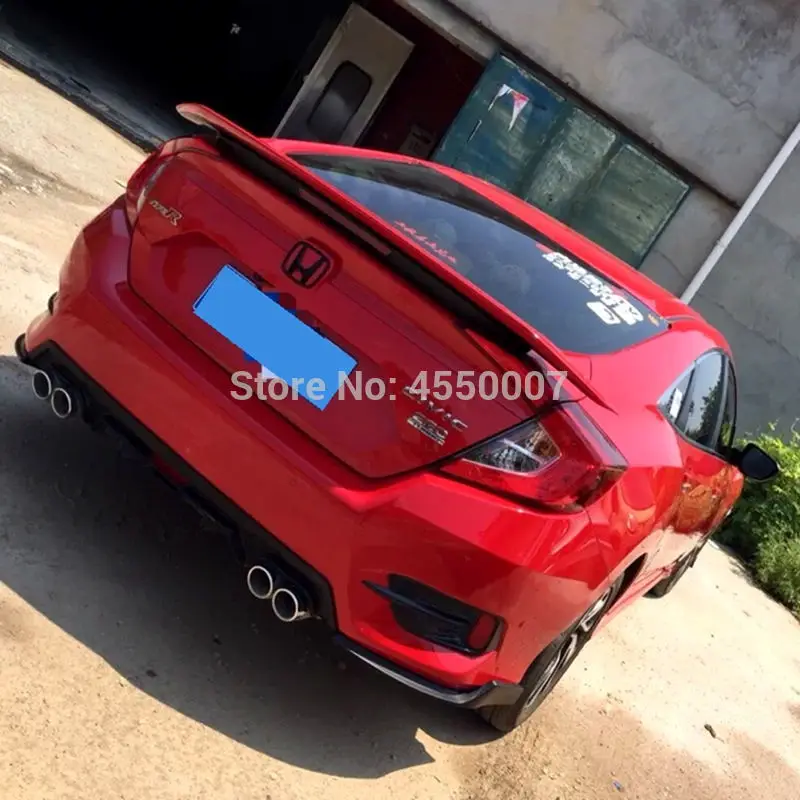 Для Honda Civic 10th украшение автомобиля Высокое качество ABS пластик задний спойлер багажника для Honda Civic