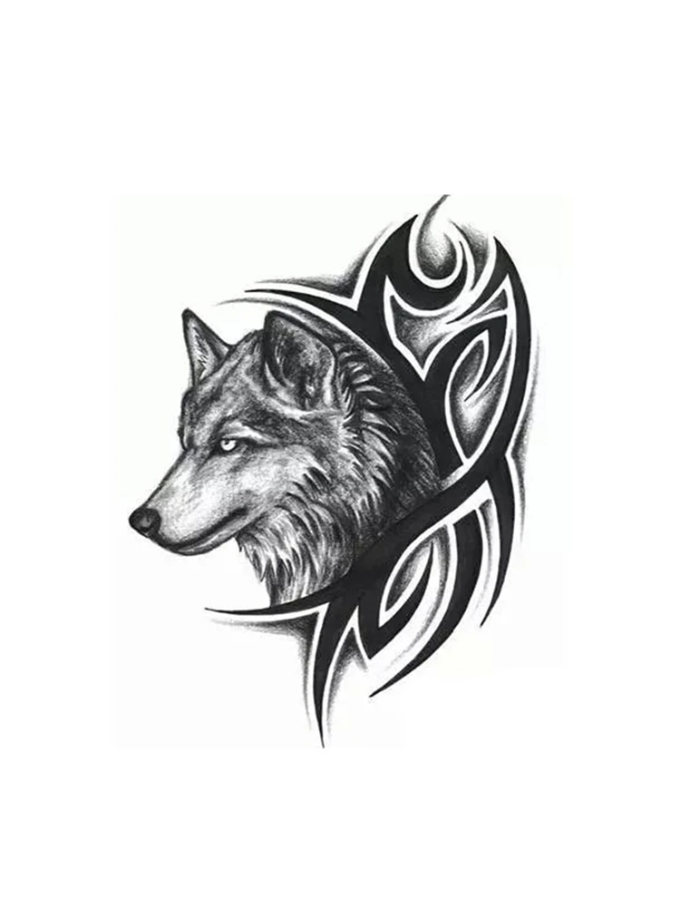 Эскизы тату для мужчин на руку волк