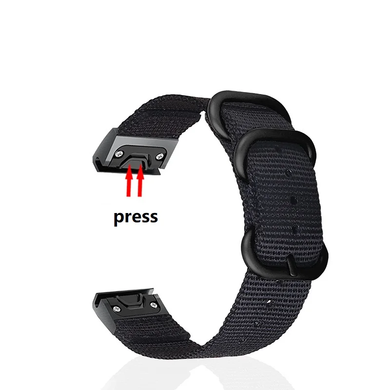 Для Garmin Quick Fit 26 мм/22 мм/20 мм НАТО нейлон ремешок для часов Garmin Fenix 5S 5/5 Плюс/Fenix 5X/Fenix 3/D2 Delta PX