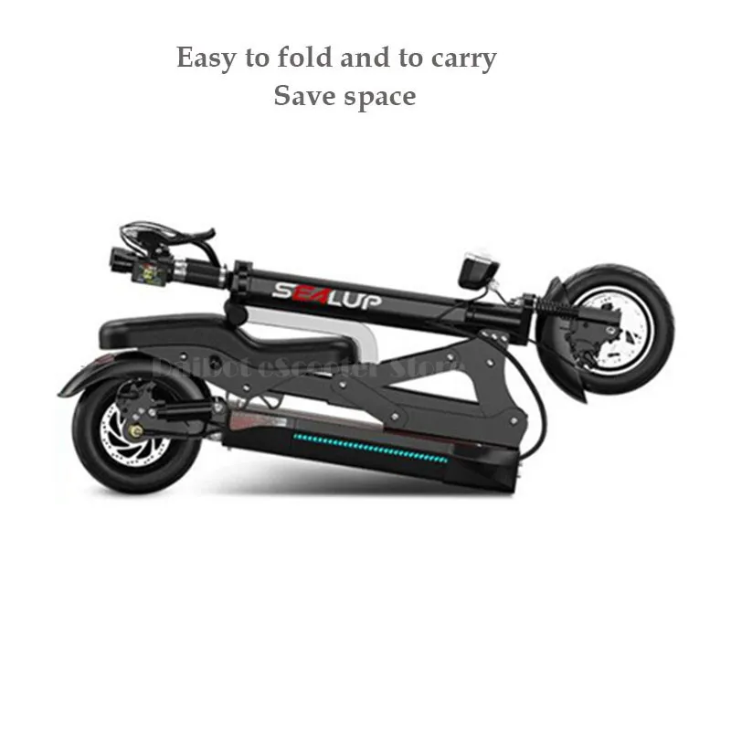 Cheap Electric Scooter Adults With Seat Electric Scooters With Suspension System 10 Inch 500W 48V Portable Foldable Electric Scooter 3