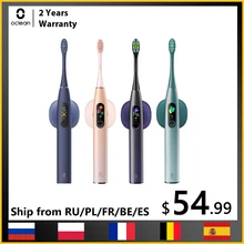 Oclean X Pro Sonic brosse à dents électrique adulte IPX7 2-en-1 support de chargeur couleur écran tactile brosse à dents Charge rapide nettoyage des dents