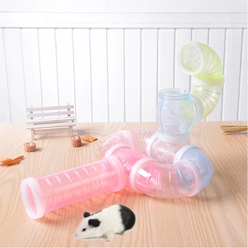 

2019 Hamster Tunnels Tunnel Fittings Transparent Acrylic DIY Cage Guinea Pig Small Animall Pet Play Toys Hamster Accessories