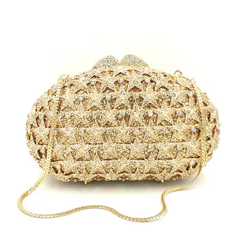 

Fashion women evening party clutches bag bridal wedding diamonds bag rhinestone Nigerian vintage twinkle star crystal bag purses